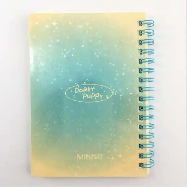 Cuaderno Argollado A6 Por 64 Hojas Serie Doogie Power Miniso