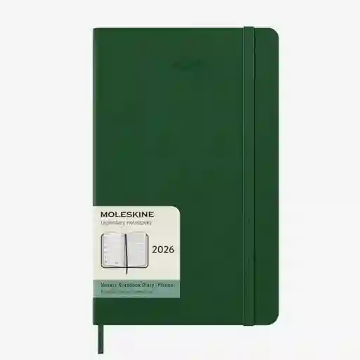 Moleskine Agenda Semanal Verde Grande Hc 2026