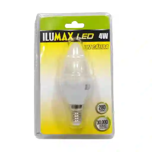 Ilumax Bombillo Led Velita 4W Luz Cálida E14 30000 Hora