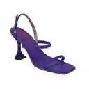 Sandalias Tacón Lyra Morado Talla 35