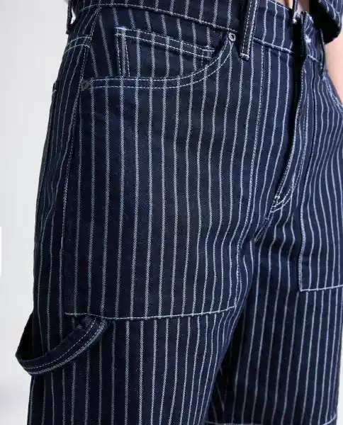 Bermuda Short Mujer Azul Talla 12 359G005_AZU174429 Americanino