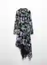 Vestido Salma Negro Talla M Mujer Mango