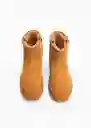 Botines Pineda Camel Talla 41 Mujer Mango