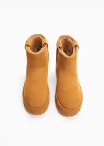 Botines Pineda Camel Talla 41 Mujer Mango