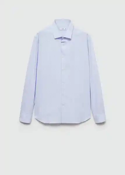 Camisa Vecchia Celeste Talla S Hombre Mango