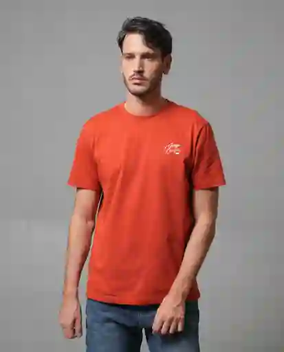 Camiseta Hombre Naranja Talla L 103G007_NAR181355 Rifle