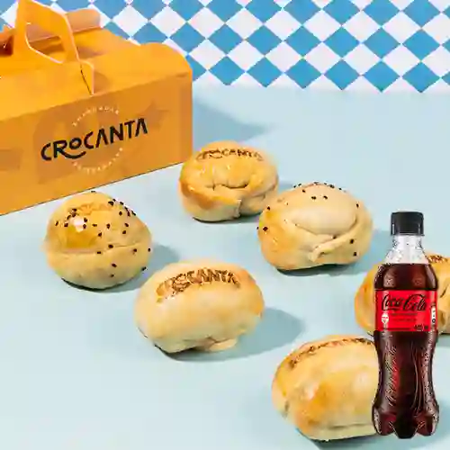 Combo Crocantas X6 Horneadas +Cocacola S/az 400ml