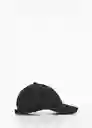 Gorra Wrinkle Negro Talla 99 Hombre Mango