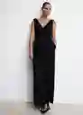 Enterizo Mono Jenny-L Negro Talla XS Mujer Mango