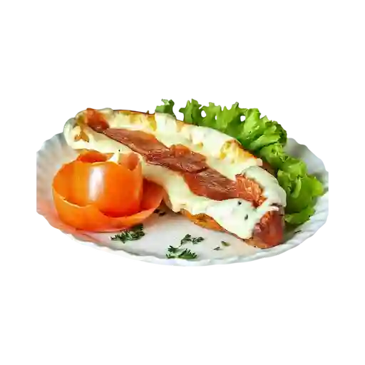 Plátano Asado con Queso y Bocadillo