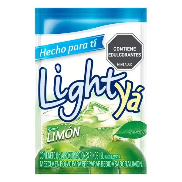 Light yá Mezcla Polvo Bebida Artificial Limón