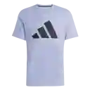 Adidas Camiseta Logo Manga Corta Entrenamiento Morado T M