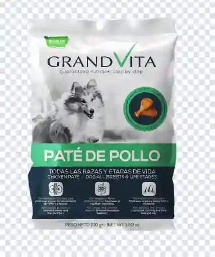 Comida Húmeda Para Perro Grand Vita Paté Pollo 100 g