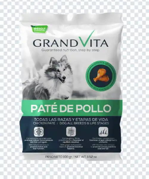 Comida Húmeda Para Perro Grand Vita Paté Pollo 100 g