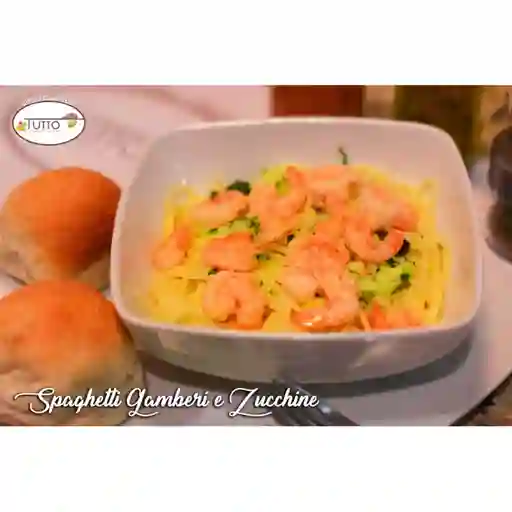 Spaghetti Gamberi E Zucchine