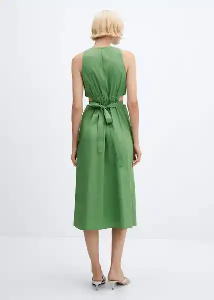 Vestido Irena-H Verde Talla M Mujer Mango