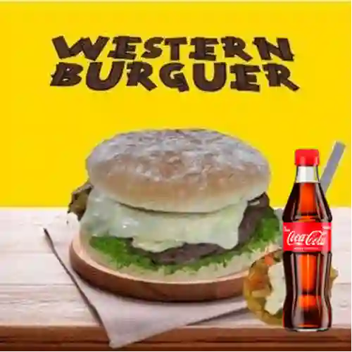 Combo Hamburguesa Wester + Coca Cola Original 300ML