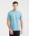 Camiseta Basic Colors Masculino Azul Gélido Oscuro L Chevignon