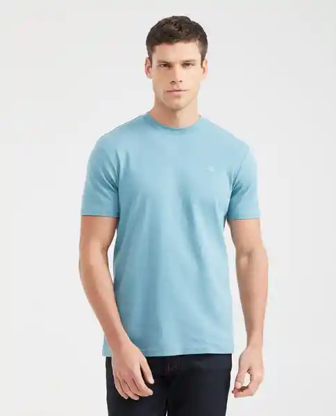 Camiseta Basic Colors Masculino Azul Gélido Oscuro L Chevignon