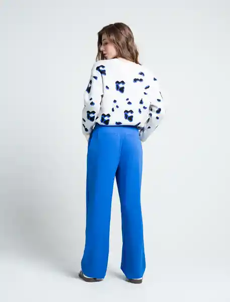 Pantalón Circe Azul Intenso Oscuro Talla 12 431F306 Naf Naf