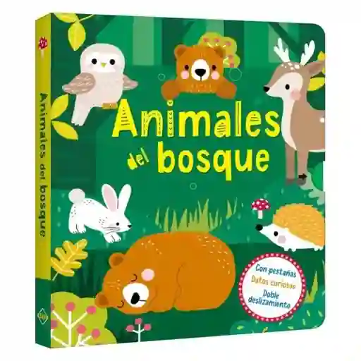 Libro Con Pestañas y Doble Deslizamiento Animales Del Bosque