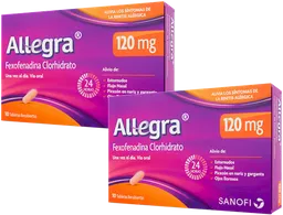 2 Cajas Allegra (120 mg) Tabletas