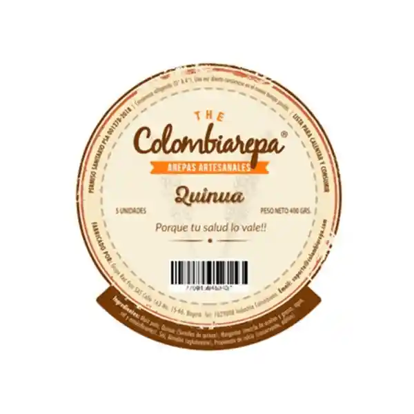 Arepa Colombiarepa Con Quinua