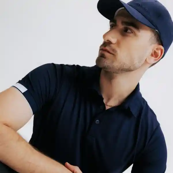 Fouganza Camisa Polo de Equitación Para Hombre Azul Talla 2XL