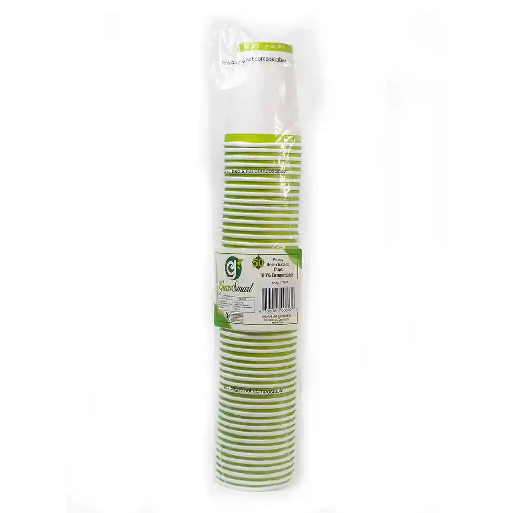 Vaso 8 Oz Bebida Calient Papel G Greensmart 777803