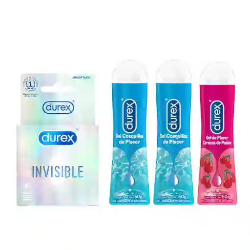 Combo Durex Condones Sensitivo + Durex Gel Lubricante Cereza