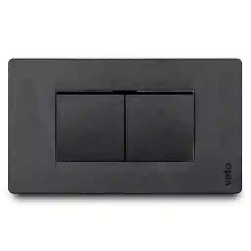 Veto Interruptor Doble Black