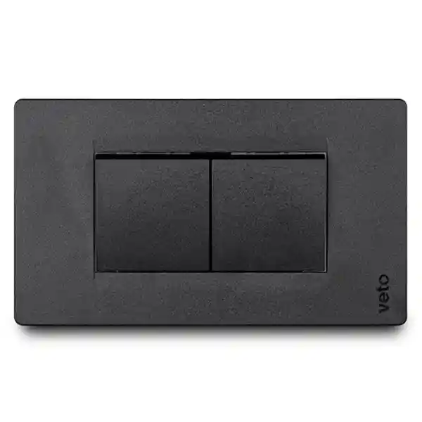 Veto Interruptor Doble Black