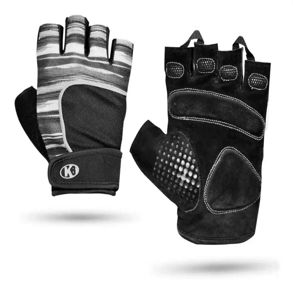 K6 Guantes Para Gimnasio De Cuero Crossfit Gym Ionic Talla M