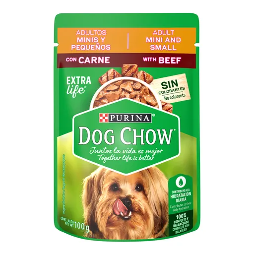 Dog Chow Alimento Húmedo para Perros Adultos Razas Pequeñas Carne