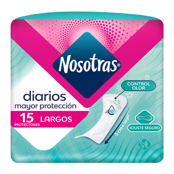 Nosotras Protectores Diarios Largos x15 15 und