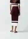 Falda Mujer Morado Sombrío Ultra Oscuro Talla L 542G035 Naf Naf
