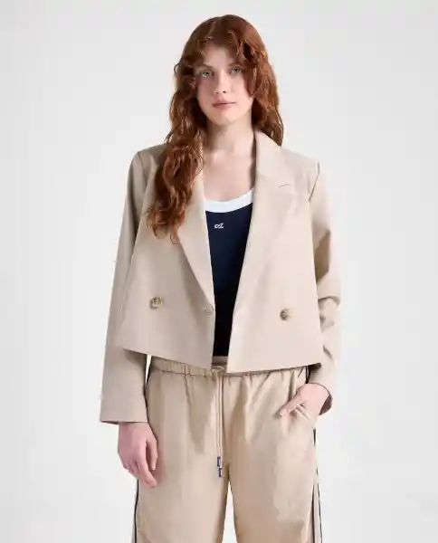 Chaqueta Mujer Caqui Talla S 629G004_CAQ150309 Americanino