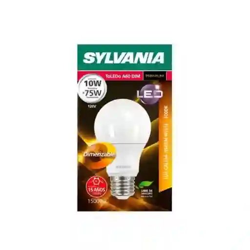 Sylvania Bombillo Led Base Dimerizable Luz Cálida 10W E27