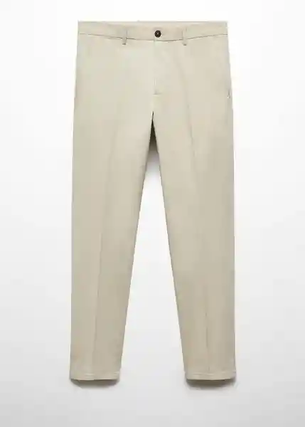 Pantalón Modica Piedra Talla 46 Hombre Mango