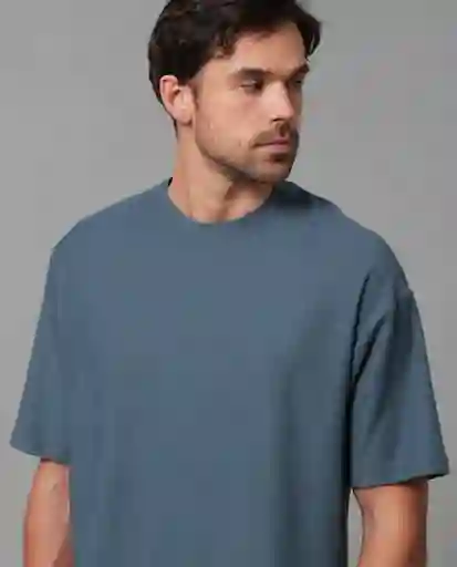 Camiseta Hombre Azul Talla M 109G006_AZU184028 Rifle