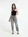  Camisa Cherlon Mujer Negro Puro Ultraoscuro Talla L Naf-Naf 