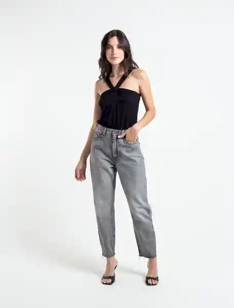  Camisa Cherlon Mujer Negro Puro Ultraoscuro Talla L Naf-Naf 