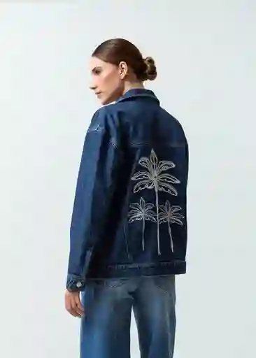 Chaqueta Suri Mujer Azul Indigo Medio Talla M 422G301 Naf Naf