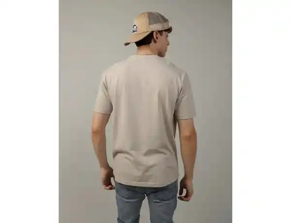 Camiseta Hombre Café Talla MEDIUM American Eagle