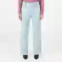 Jean Tiro Alto Bota Recta Azul Talla 10 - 696609