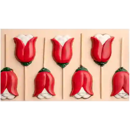 Tulipanes de Chocolate de Leche