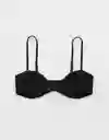 Top de Bikini Aerie Negro Talla: LARGE 5816073 American Eagle