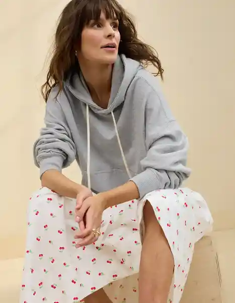 Buzo Aerie Gris Talla SMALL 3527012 American Eagle