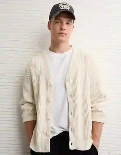 Suéter Tejido Hombre Blanco Talla Small 2060106 American Eagle