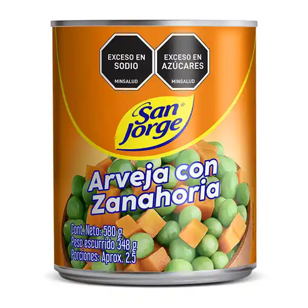 Arveja Zanahoria San Jorge Lata x 580gr